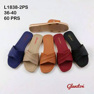  Sandal  Selop  Jelly Model Kepang Silang  JLT L1838 BH Warna 