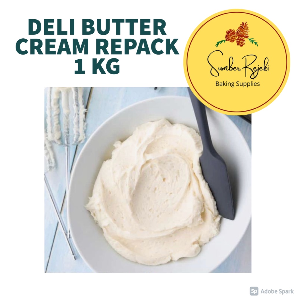 

Deli Butter Cream | Buttercream Rasa Vanila / Vanilla 1 KG / 1kg