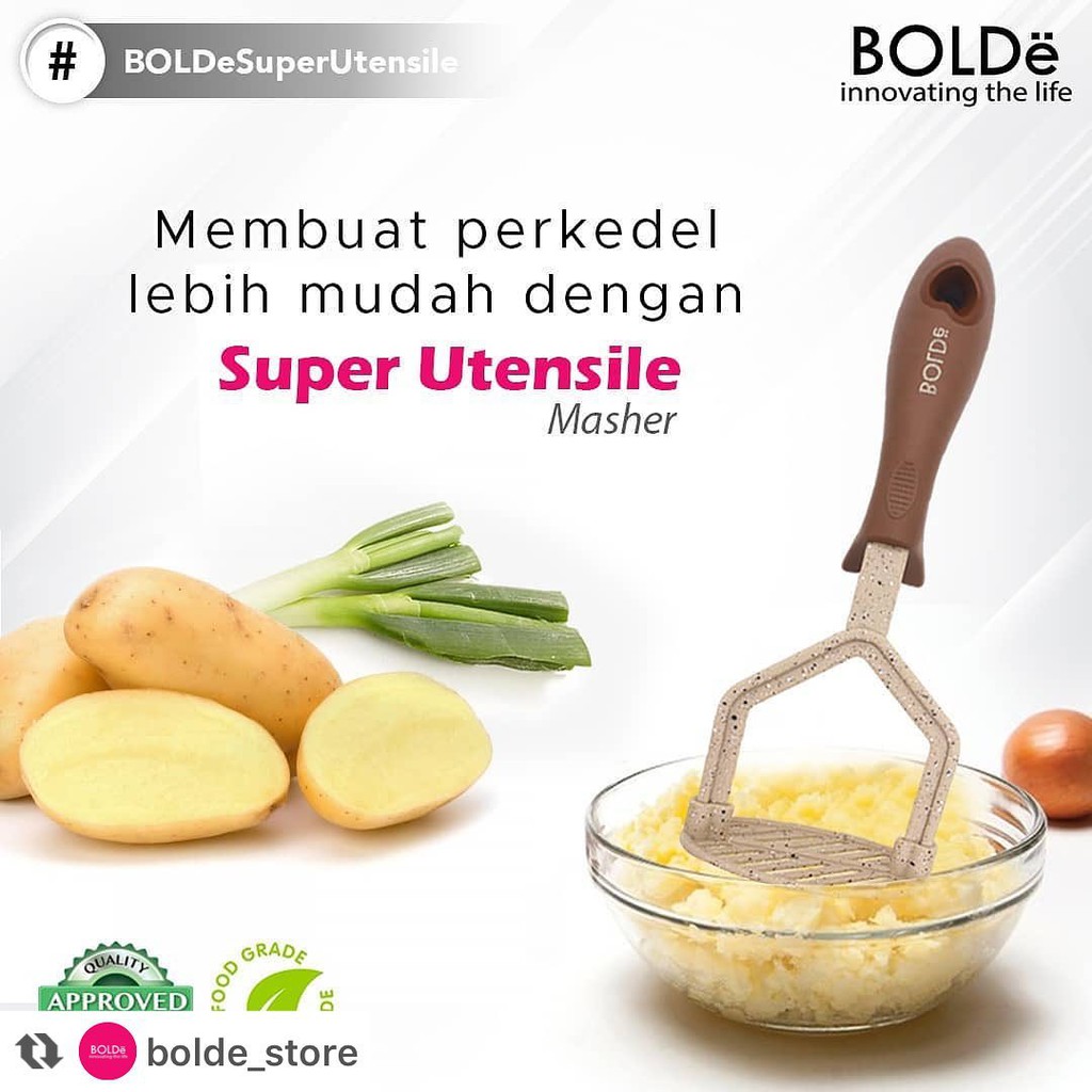 BOLDe Super Utensile MASHER  Potato / Penghalus Kentang