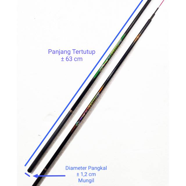Joran Pancing Walesan Tegek Fiber Kaku Aeon Titans 180 cm Batang Mancing Tegeg Murah