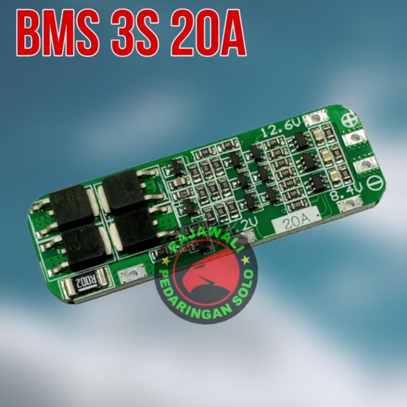 BMS 3S 20A MODUL PROTEKSI BATERAI 18650