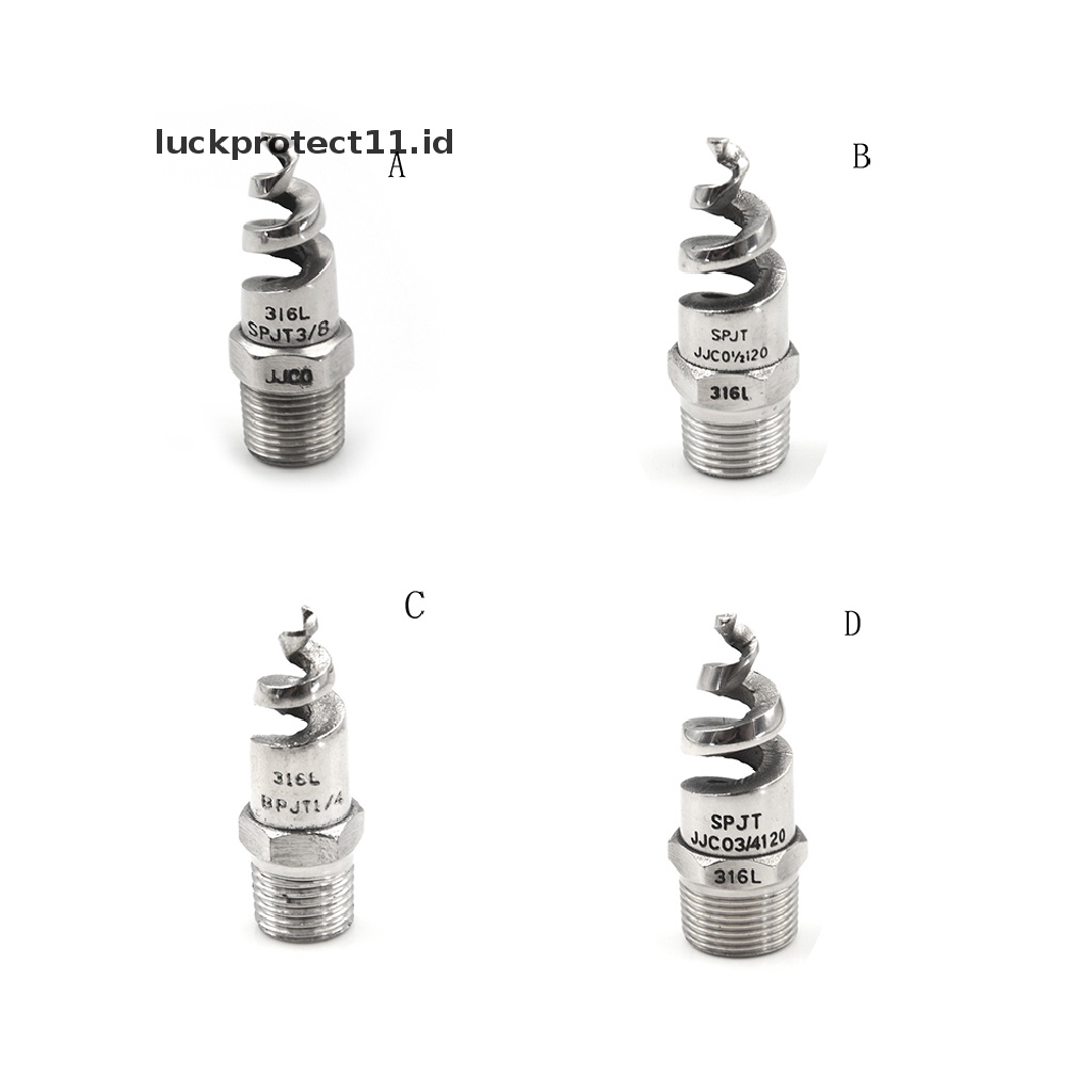 // Hg &amp; ID// Kepala Sprinkler Nozzle Atomisasi Spiral Cone Stainless Steel 1per4 &quot;1Per2&quot; Baru.