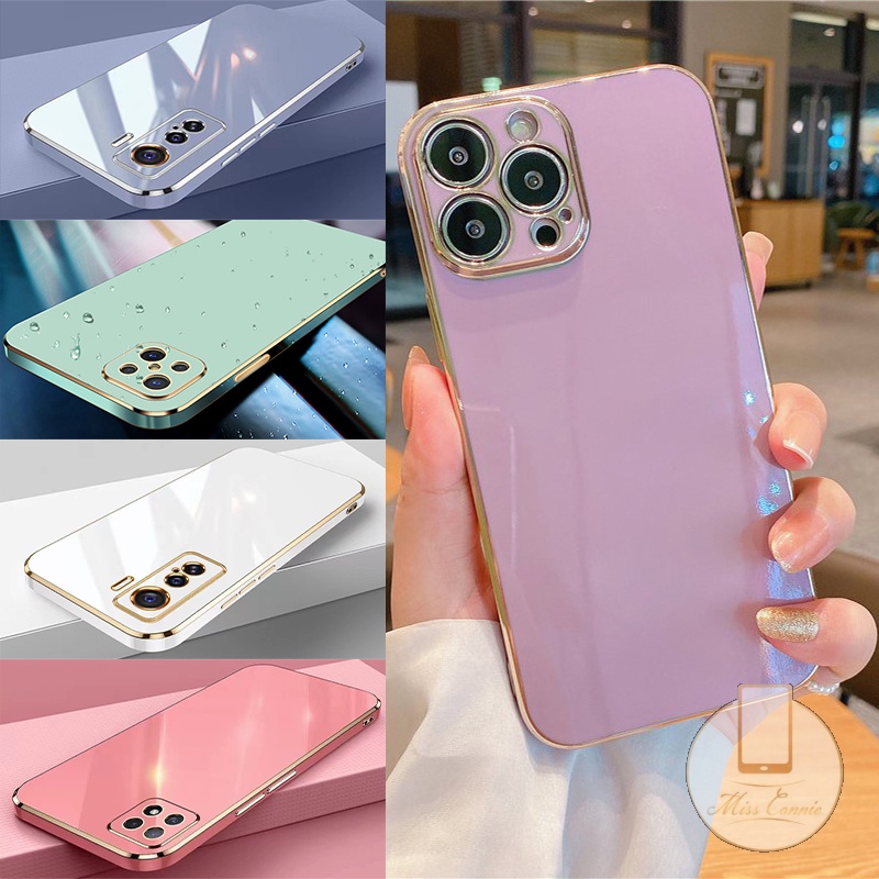 Soft Case Bahan TPU Ultra Tipis Bentuk Persegi Warna Polos Untuk OPPO A7 A5s A12 A52 A16 A53 A33 2020 A72 A92 A32 A3s A12E A9 A5 A31 2020 A11 A96 A95 A11