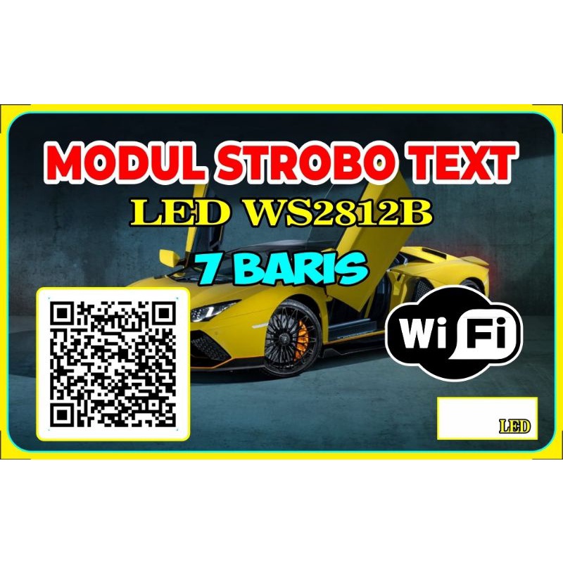 Modul strobo teks mini 7baris 12v/24v ws2812b vol.02