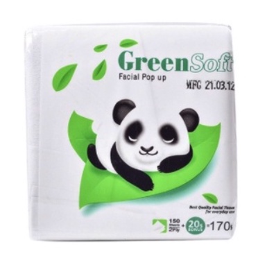 TISUE KOTAK GREEN SOFT HALUS 170 SHEET TISU KERING HALUS