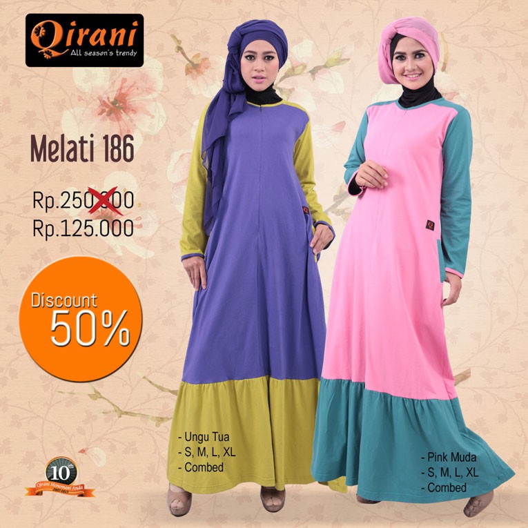 Gamis Qirani Terbaru Model Gamis Terbaru 2019