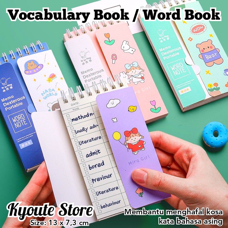 

Buku Catatan Hafalan Vocabulary / Word Book Belajar Kosa Kata Bahasa Asing Notebook