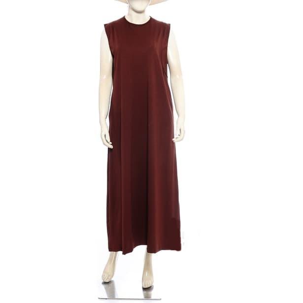 Manset Dress Panjang tanpa lengan Dress singlet Bahan jersey adem