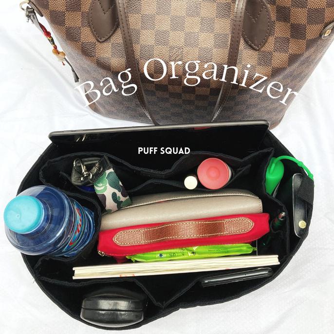 Tas Murah Bag Organizer Puff Squad Tote Bag - Lv Neverfull/Lv Speedy/Goyard - Pink