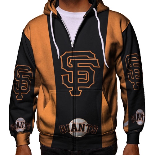 JAKET Hoodie San Francisco Giants Hoodie RITSLETING FULLPRINT Zipper Hoodie Bahan Polyester Jersey