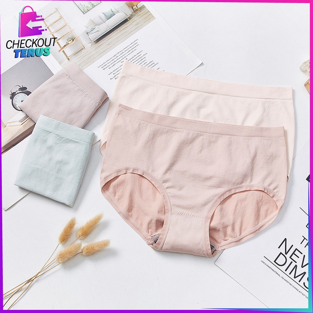 CT P123 Celana Dalam Seamless Wanita CD  Wanita Antibakteri CD Seamless Pakaian Dalam Wanita Underwear Fashion Import