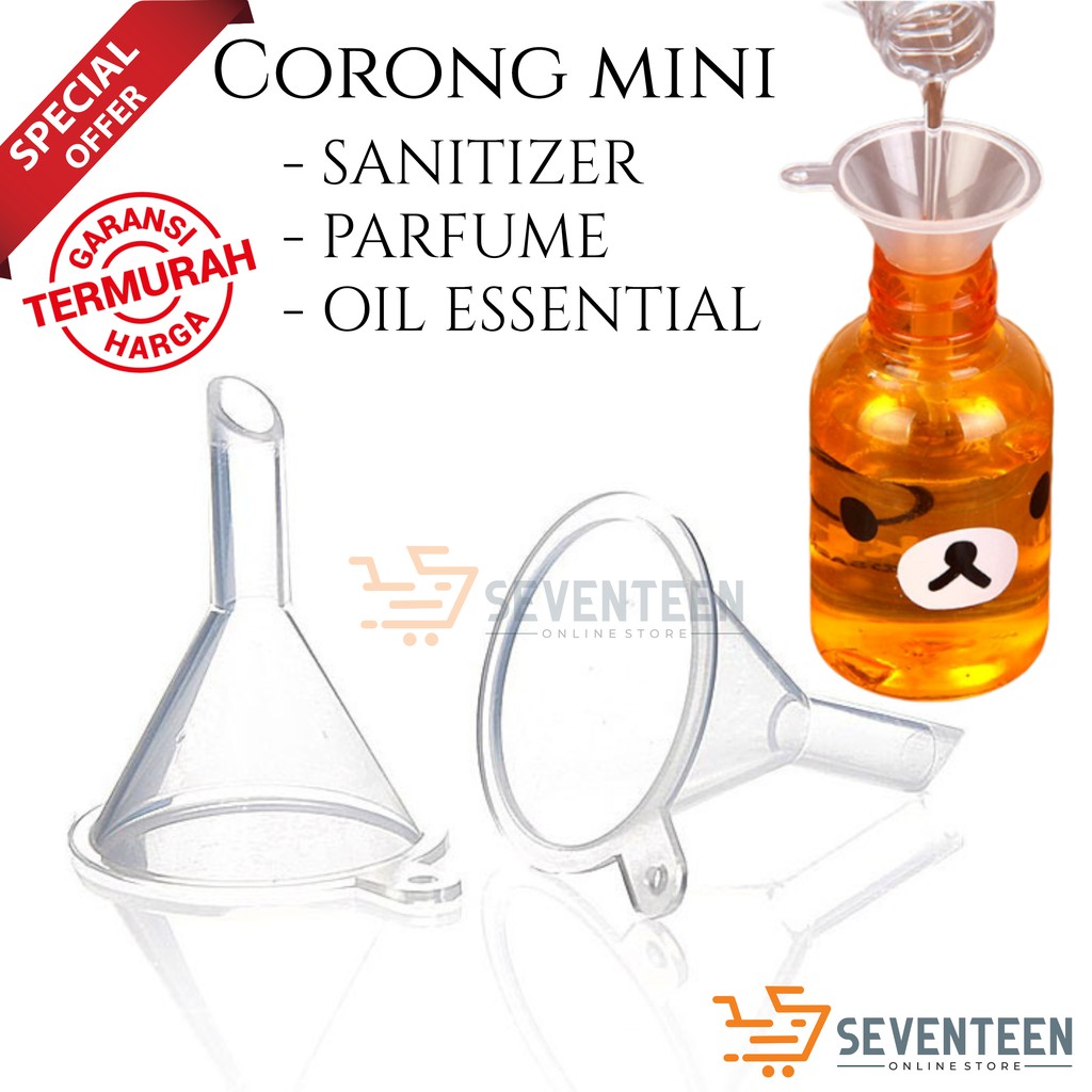 CORONG MINI PLASTIK / CORONG PARFUME OIL ESSENTIAL / SMALL FUNNELS