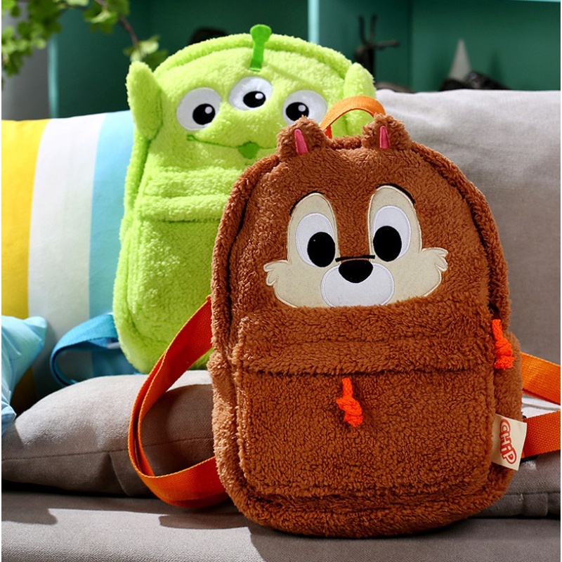 BOO Tas Ransel Disney Plushie Karakter Lotso Monster Mini Inc Pooh Backpack Viral Bulu Lucu Kecil Wanita Pink Remaja konser Boneka Winnie The Pooh Anak Fashion Cute Korean Style Chikoisme