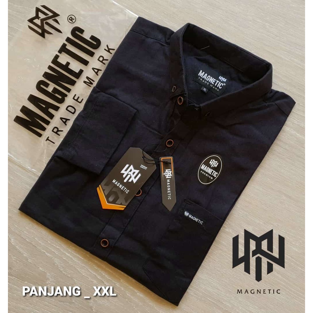 Baju Kemeja Pria Hem Polos Formal Pria Casual Kemeja Panjang Jumbo Big Size L XL