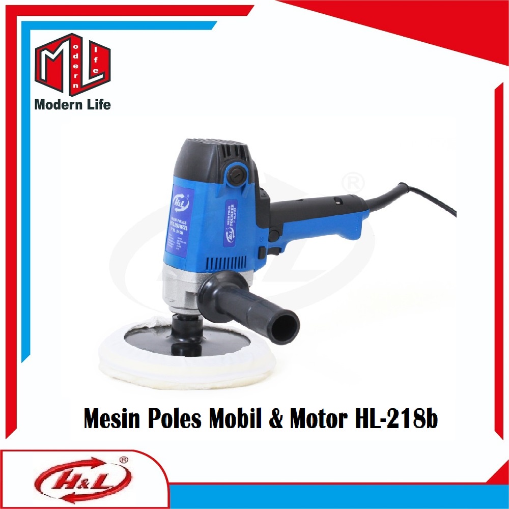 Mesin Poles Mobil Motor Polisher 7&quot; HL 218B Alat Poles Mobil Motor Car