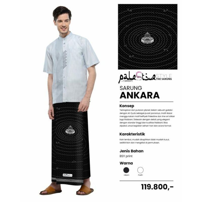sarung rabbani ankara black