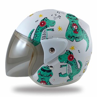 Helm Anak Bagus Karakter Kartun Motif Lucu Dino Kop SNI