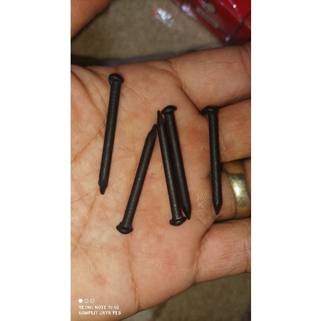 10pcs Paku Tembok Baja | Paku Beton Hitam