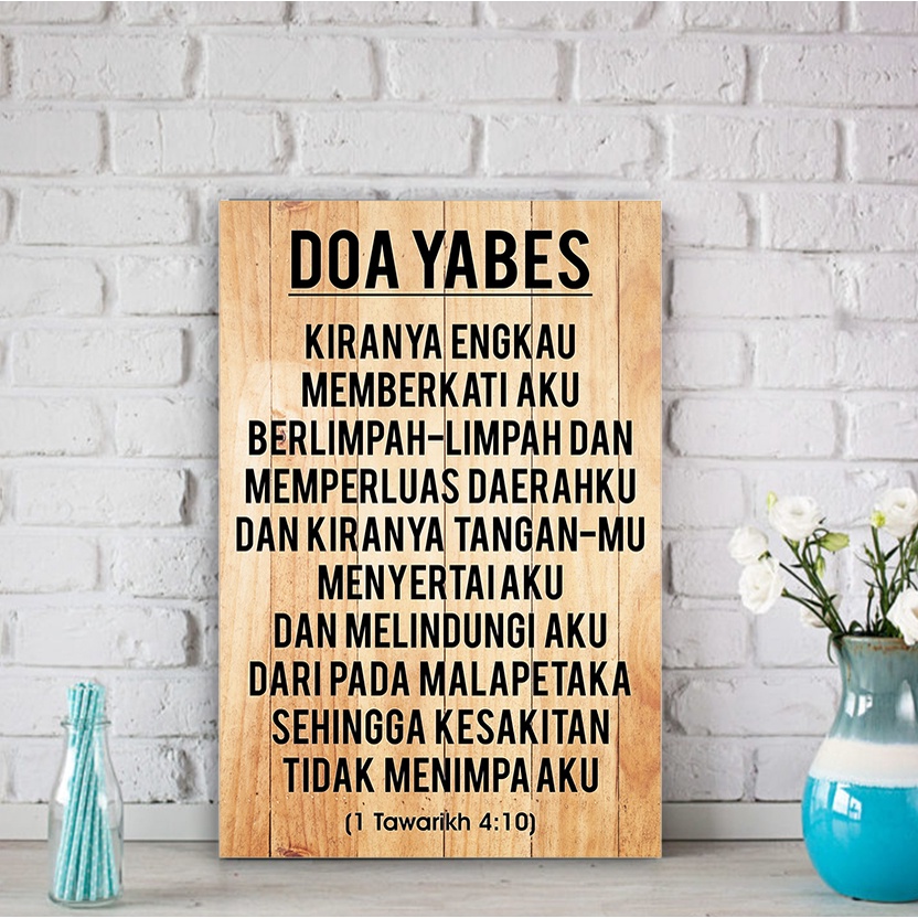 hiasan dinding rohani kristen / katolik wall decor doa yabes