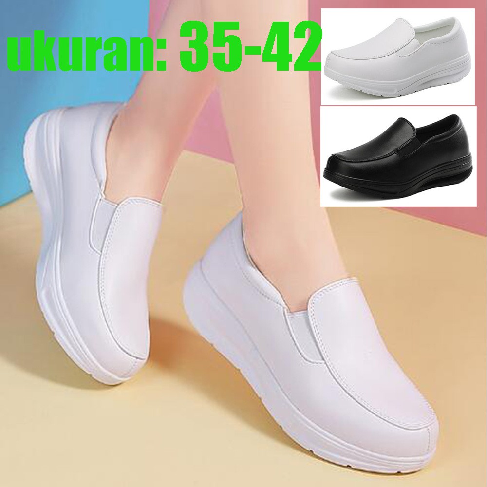  Sepatu  wanita  35 42 sepatu  perawat  putih white nurse shoes 