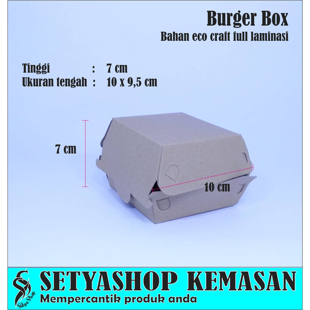

Box Burger / kardus burger / kemasan burger / kemasan takoyaki / kemasan kekinian