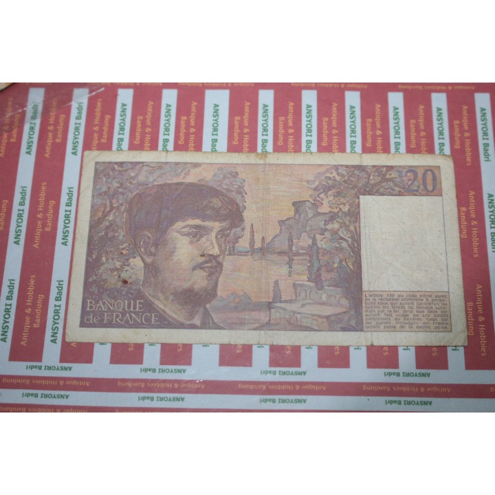 Uang Kertas France 20 Franc 1993 Iklan F575