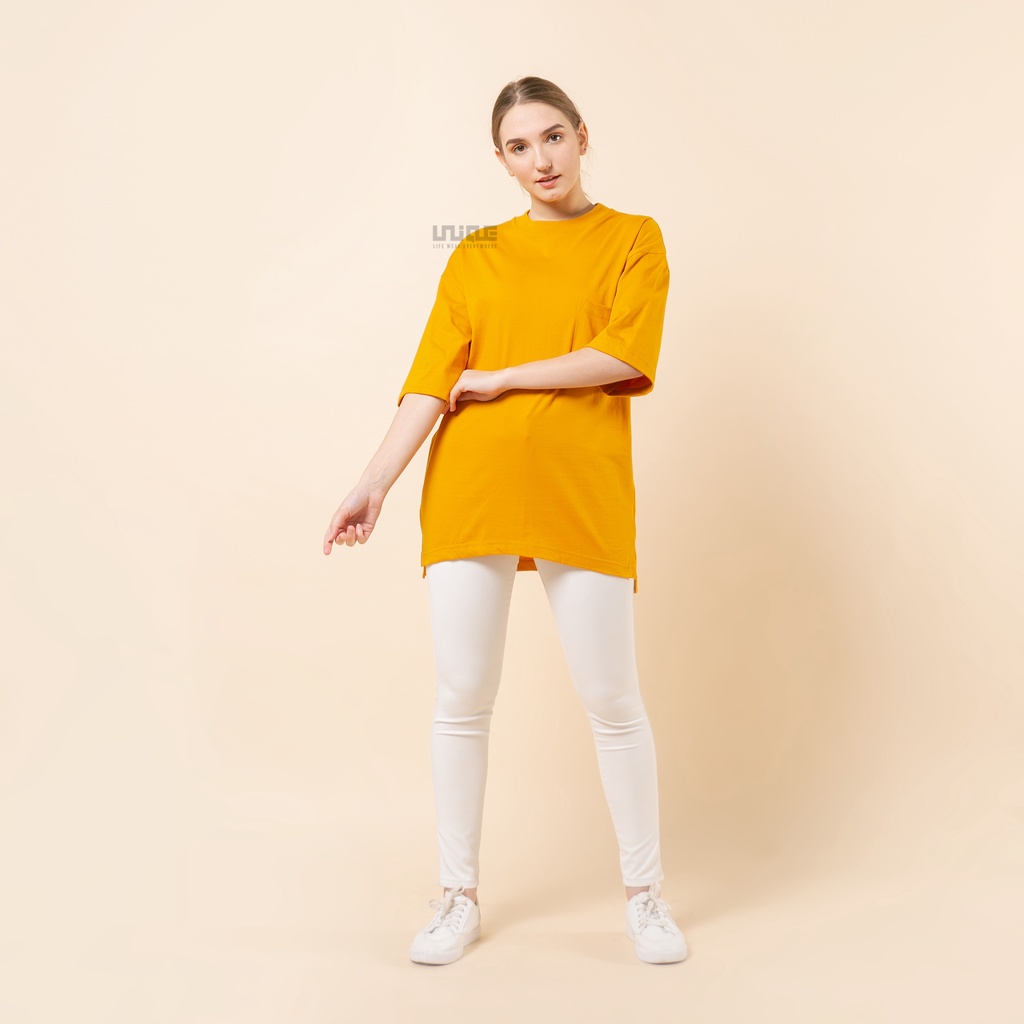 UNIQUE - (Pocket Series) Kaos Oversize Pocket Mustard