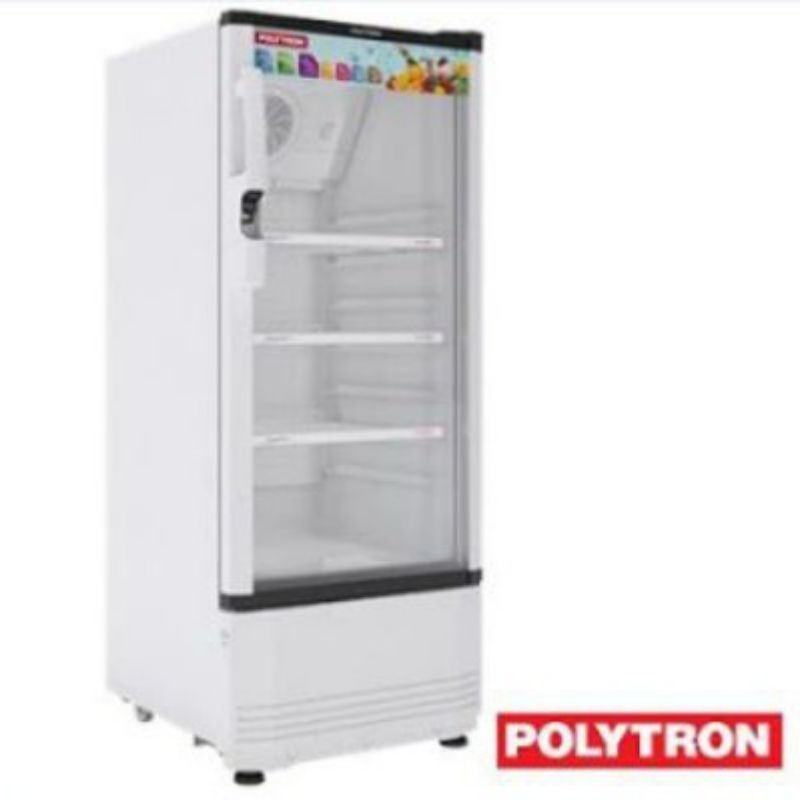 Showcase kaca  Polytron Scn 141 ( Khusus Sidoarjo Surabaya Gersik Mojokerto)