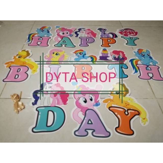 Banner Happy Birthday Karakter 2D (2DIMENSI)