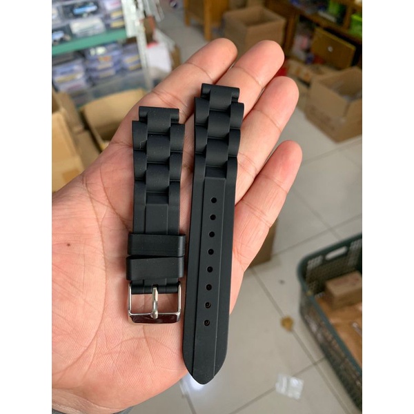 Strap Tali Jam Tangan Karet lembut model langka lug 16mm