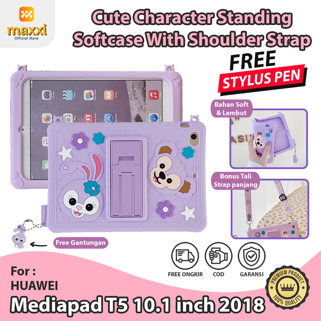Huawei Mediapad T5 2018 10.1 Kid Kartun Softcase Tablet Casing Anak