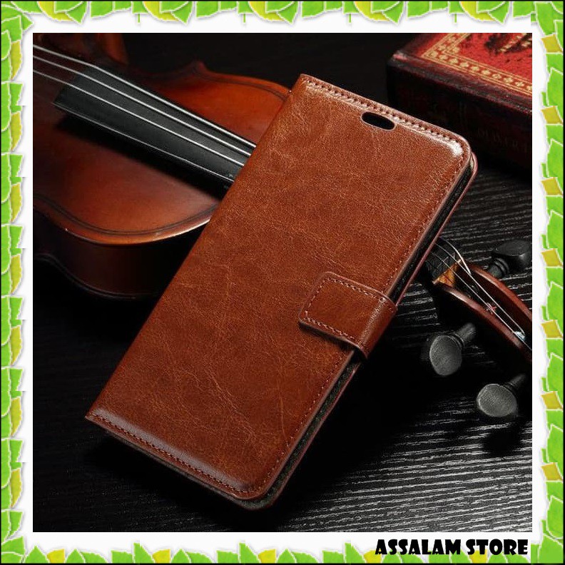 CASE FLIP COVER WALLET CASING HP MOTOROLA MOTO E4 PLUS G5S PLUS CASE DOMPET KEREN