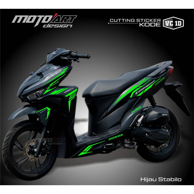 

Cutting sticker vario new hitam th 2019 warna stiker hijau stabilo