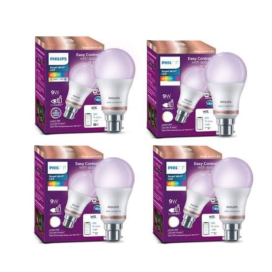 PHILIPS LED Bulb 9 Watt Lampu smart wifi TUNABLE/16 JUTA COLOR