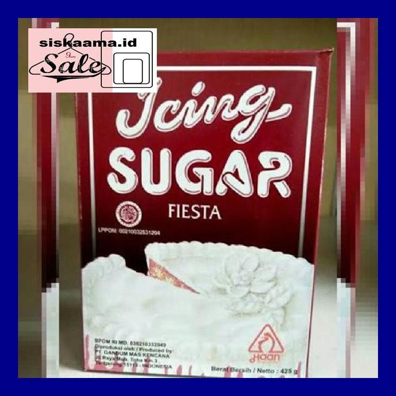 

A40D0Yh Icing Sugar Merk Fiesta 425Gram D50Tr40V