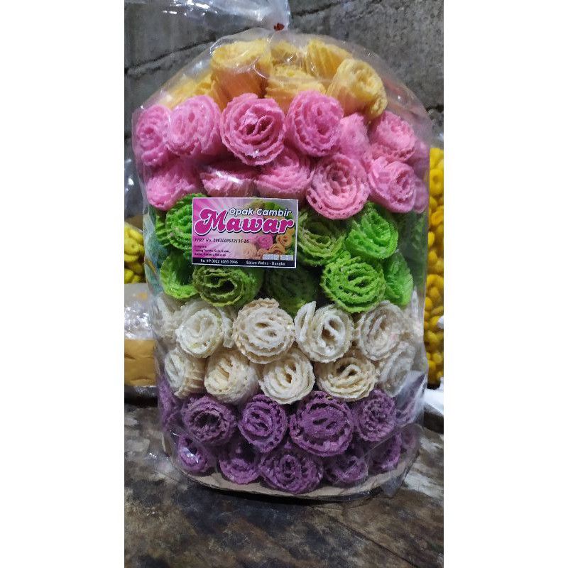 OPAK GAMBIR CAP MAWAR WARNA WARNI ENAK MURAH 1 KG