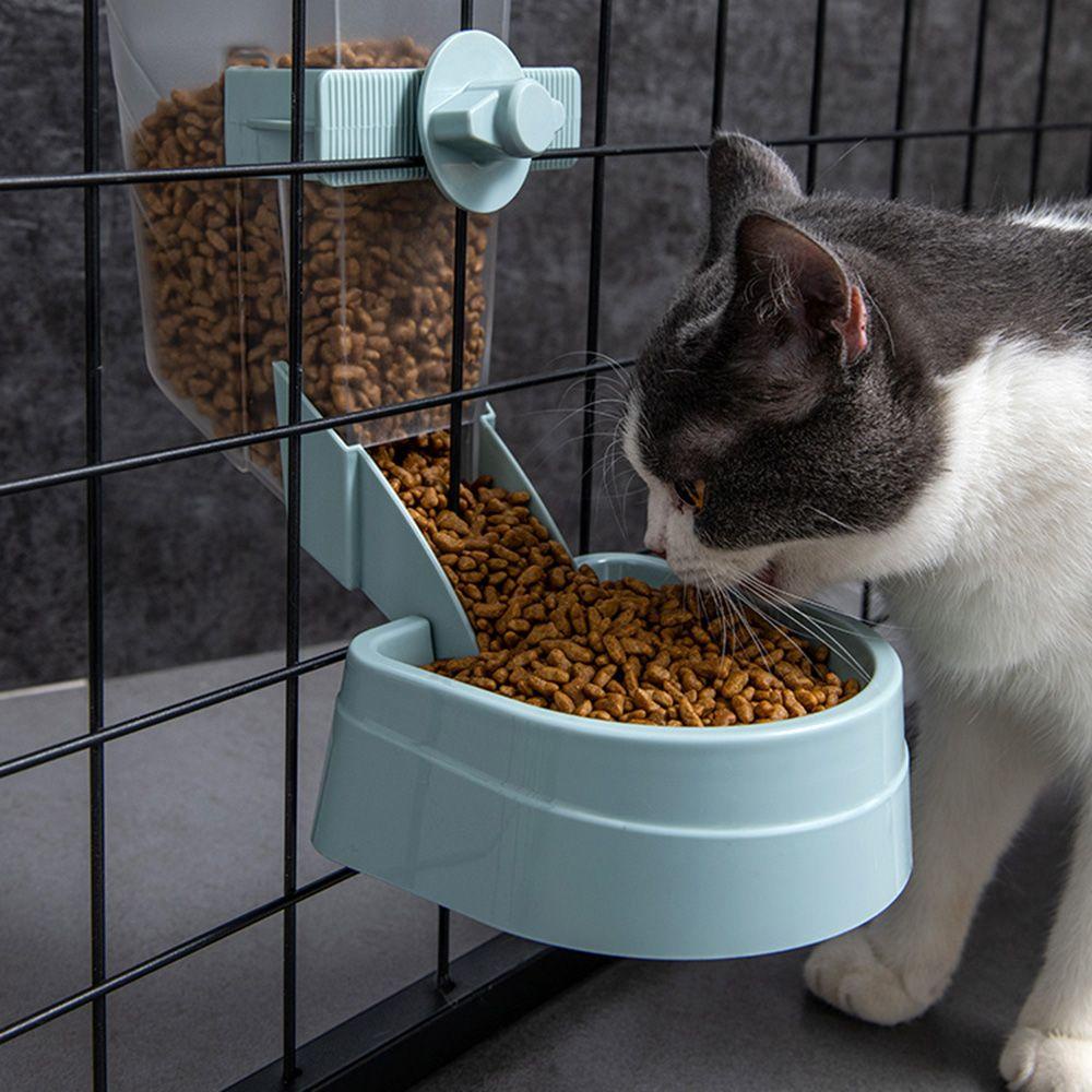 Solighter Tempat Makan Hewan Peliharaan Otomatis Untuk Kandang Peti Kucing Dispenser Bowl Rabbit Cage Hanging Bowl