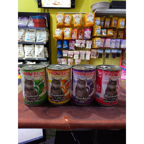 Profelin cat food tuna / makarel 400 gram all varian kalengan