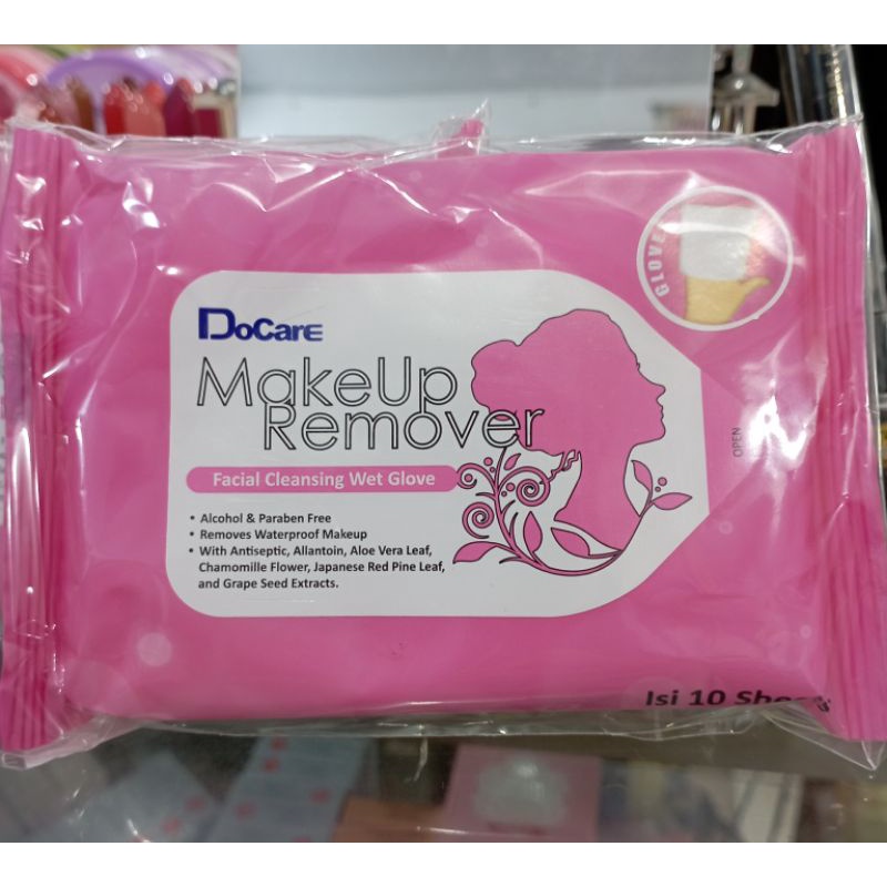 DOCARE MAKE UP REMOVER facial cleaning wet glove/tissue remover