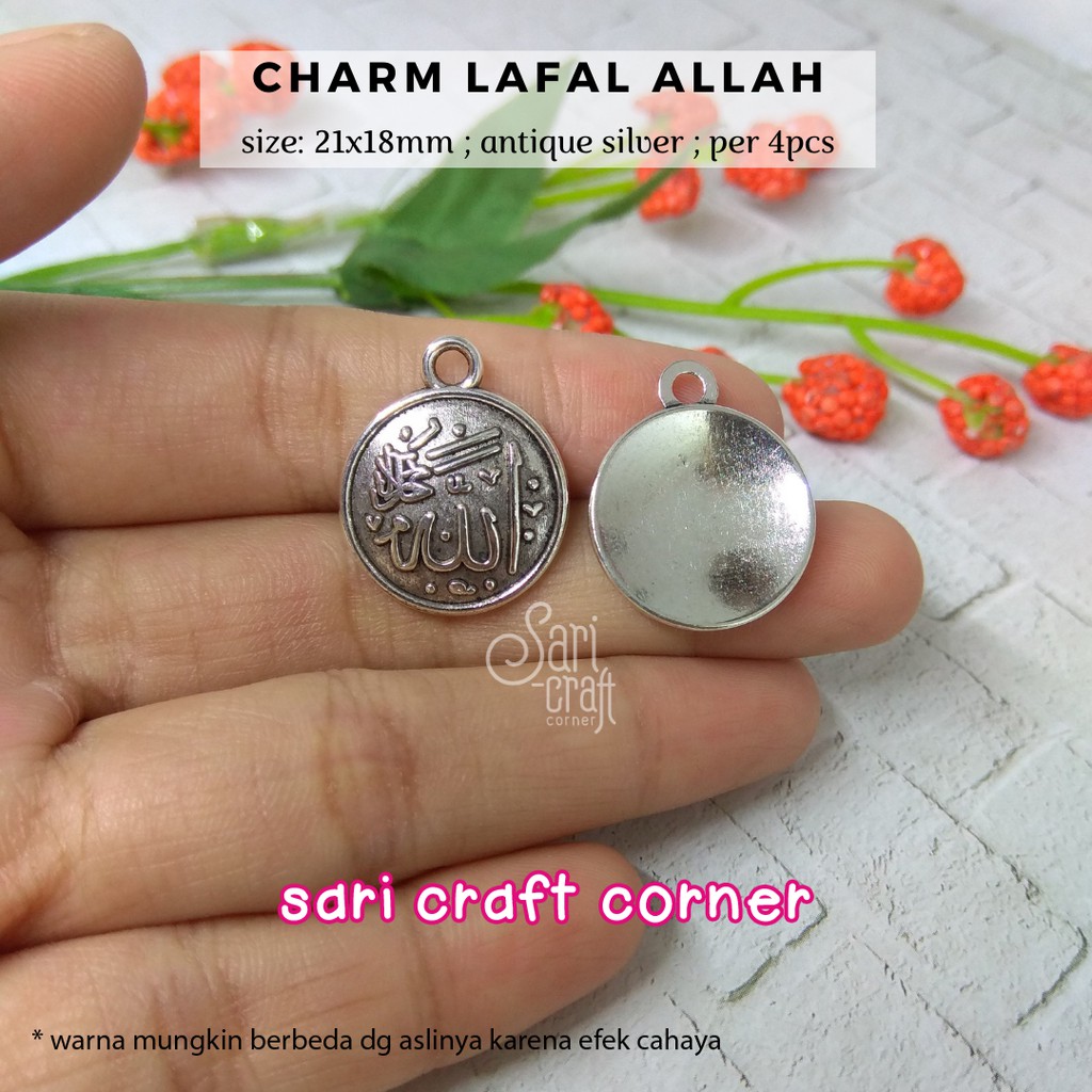 Liontin Lafal Allah Silver / Charm Lafadz Allah