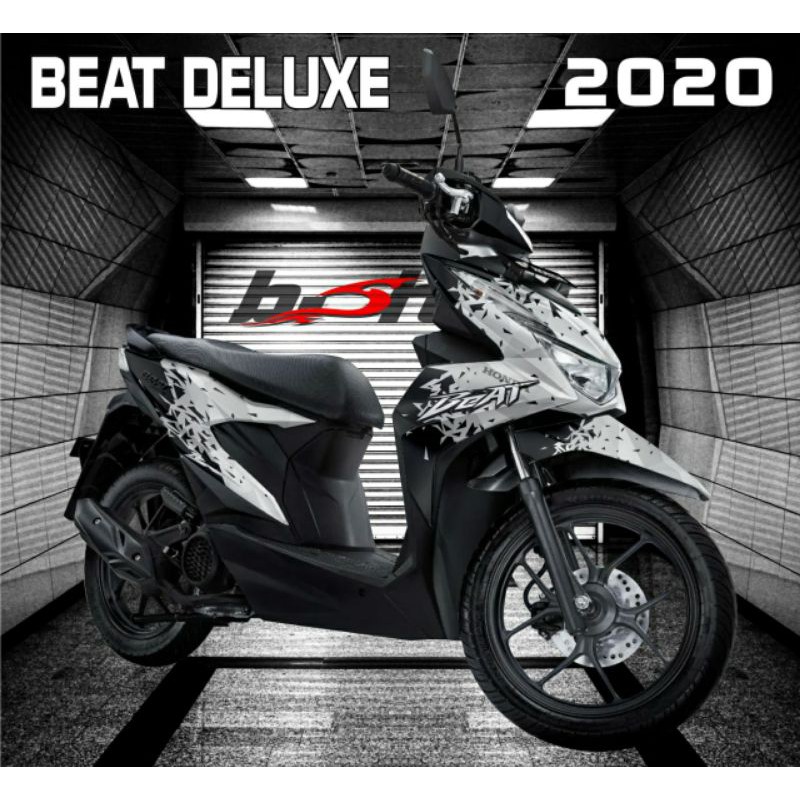 Decal Honda Beat 2020 grafis silver variasi