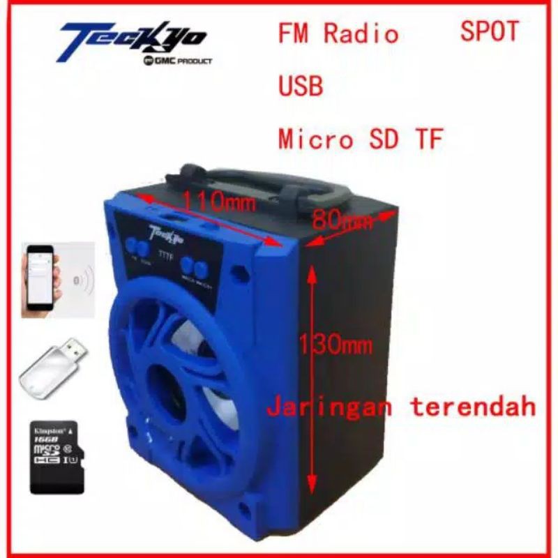 SPEAKER TECKYO BLUETOOTH SUPER BASS 777F/777E