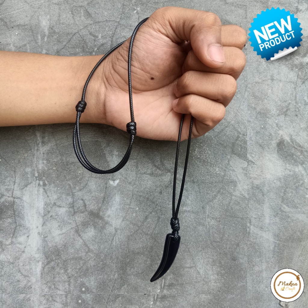 Kalung gading kalung hitam kalung pria| kalung simpel kalung cowo