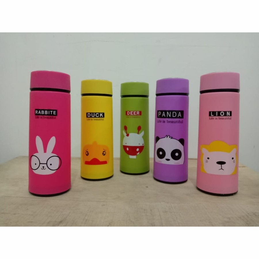 [ASS] Botol Minum Bahan Kaca Animal