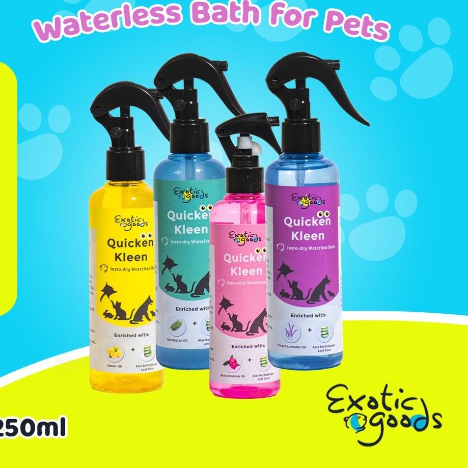 ☆ QUICKEN KLEEN 250ml DRY SHAMPOO ANJING DRY SHAMPOO KUCING SAMPO KERING HEWAN DRY SHAMPOO KELINCI ☉