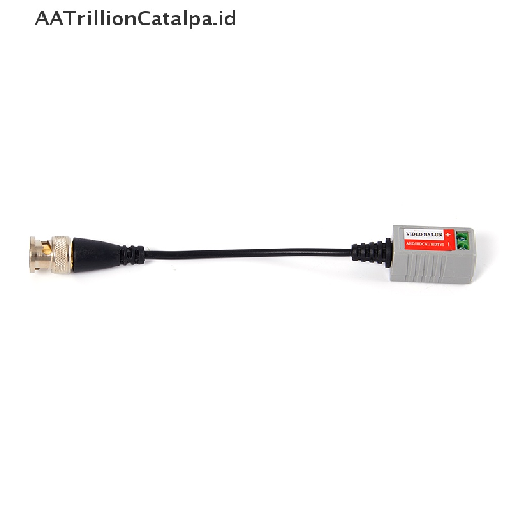 Aatrillioncatalpa 2pcs Kabel AHD / CVI / TVI BNC Video Balun Pasif CAT5