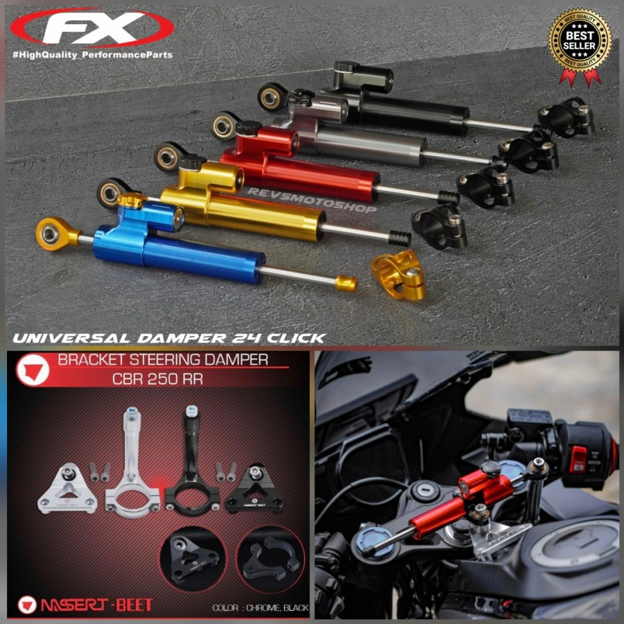 STEERING DAMPER SET HONDA CBR250RR