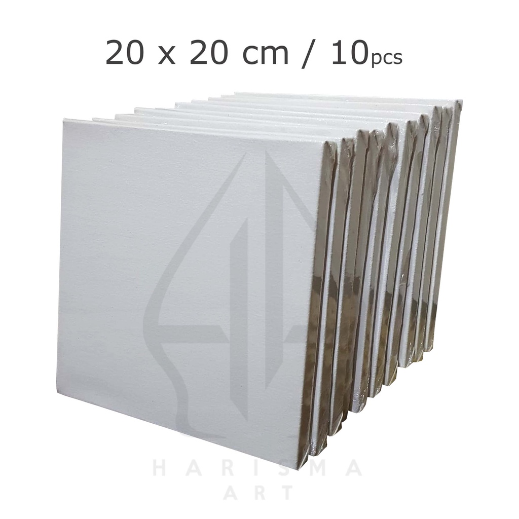 

Kanvas Lukis 20x20 cm 10pcs Berkualitas - Korean Quality