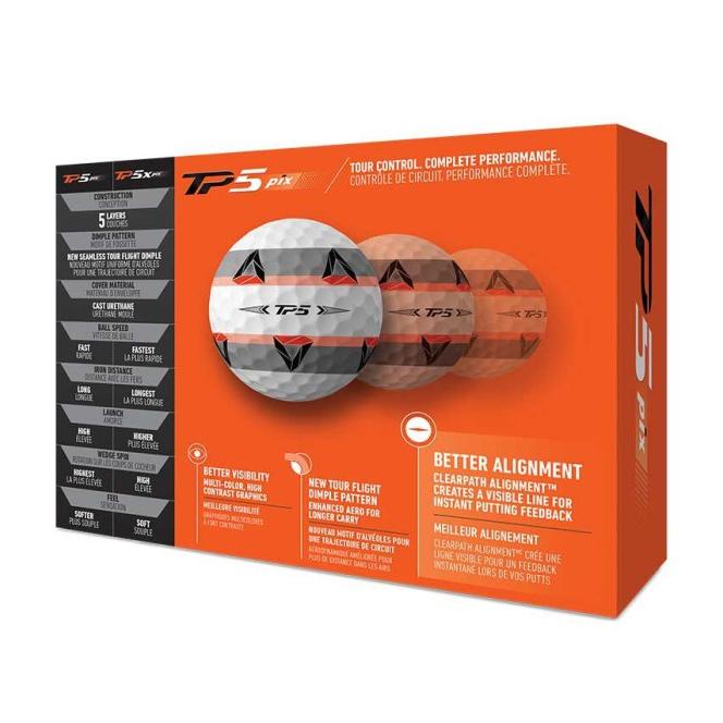 Bola Golf Ball Taylormade Tp 5 Pix Tp5 Pix Tp5Pix 2.0 - Original