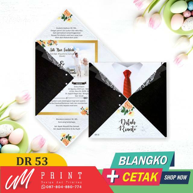 UNDANGAN NIKAH UNIK MURAH ELEGAN BLANGKO DRAGON